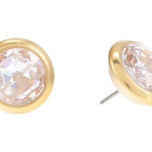 Kate Spade New York On The Dot Statement Studs Earrings (Clear/Gold) Earring