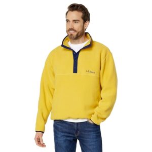L.L.Bean Bean's Classic Snap Fleece Pullover Adults (Field Gold) Clothing