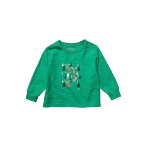 L.L.Bean Graphic Tee II Long Sleeve (Infant) (Kelly Green Moose) Clothing