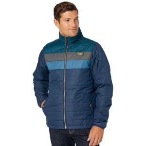 L.L.Bean Mountain Classic Puffer Jacket Color-Block (Nautical Navy/Deep Admiral Blue) Men's Clothing