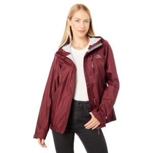 L.L.Bean Trail Model Rain Jacket (Burgundy) Women's Clothing