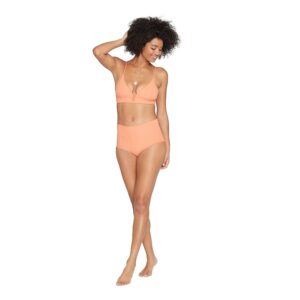 L*Space Pointelle Rib Siren Top (Sunset) Women's Swimwear