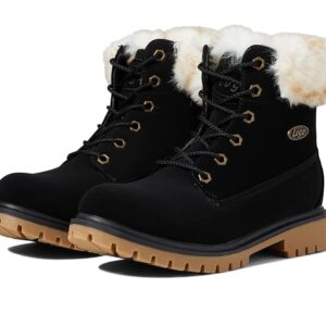 Lugz Rucker Hi Fur (Black/Cream/Gum) Women's Boots
