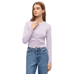 MANGO Kids Fruncis T-Shirt (Teen) (Mallow) Girl's Clothing