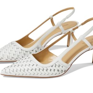 MICHAEL Michael Kors Alora Mid Sling (Optic White) High Heels