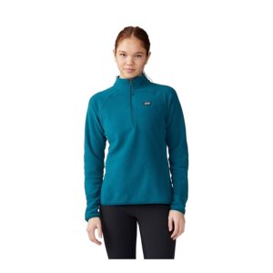 Mountain Hardwear Microchill 1/4 Zip Pullover (Jack Pine) Women's Clothing