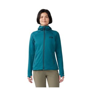 Mountain Hardwear Sendura Hoodie (Jack Pine Heather) Women's Clothing