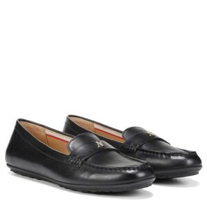 Naturalizer Evie (Black Leather) Women's Flat Shoes