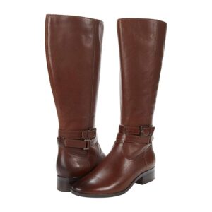 Naturalizer Reid Wide Shaft (Cinnamon Leather) Women's Shoes