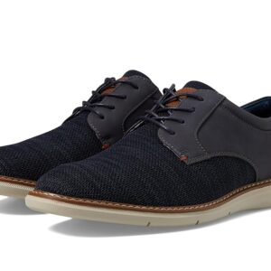 Nunn Bush Chase Knit Plain Toe Oxford Lightweight Breathable Versatile Lace Up (Navy) Men's Shoes