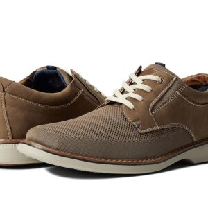 Nunn Bush Otto Knit Plain Toe Oxford (Taupe) Men's Shoes