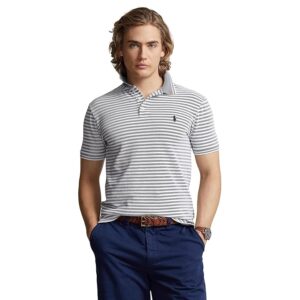 Polo Ralph Lauren Custom Slim Fit Stretch Mesh Polo Shirt (Newport Navy/White) Men's Short Sleeve Knit