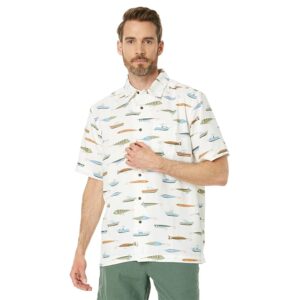 Quiksilver Waterman Drag Week Short Sleeve Shirt (Tea Drag Week) Men's Clothing