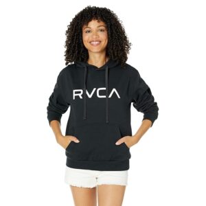 RVCA Big RVCA Pullover Hoodie (Black) Women's Clothing