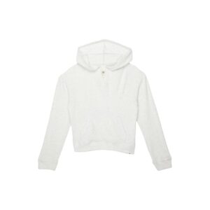 Rip Curl Kids Cosy V-Neck Hoodie (Big Kids) (Off-White) Girl's Clothing