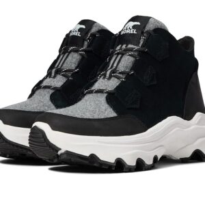 SOREL Kinetic Breakthru Caribou Waterproof (Black/Sea Salt) Women's Shoes