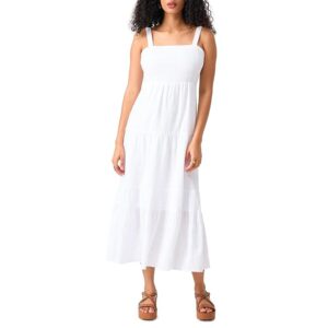 Sanctuary Watching Sunset Tiered Midi (White) Women's Dress