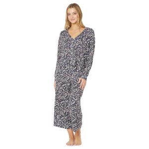 Splendid Two-Piece Cardigan with Crop Pants (Navy Multi Leo) Women's Pajama Sets