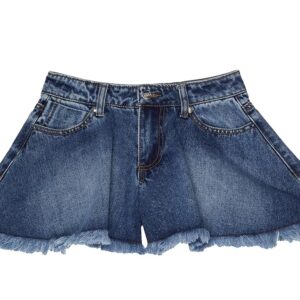 TRUCE Five-Pocket Denim Shorts (Little Kids/Big Kids) (Medium Stone) Girl's Shorts