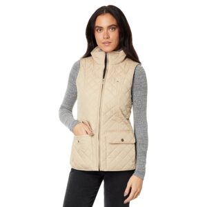 Tommy Hilfiger Quilted Vest (Khaki) Women's Clothing