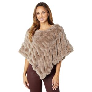 Tourance Poncho - Florence (Mocha) Women's Clothing