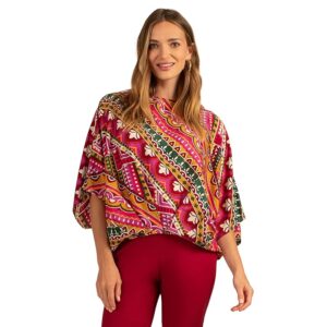 Trina Turk Coralline Top (Multi) Women's Clothing