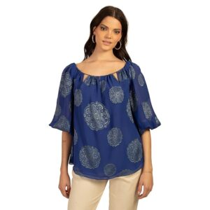 Trina Turk Saloni Top (Bengal Blue/Ocean) Women's Clothing