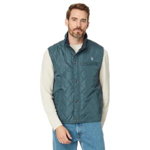 U.S. POLO ASSN. Qulited Vest (Thunder Cloud) Men's Coat