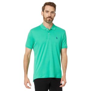 U.S. POLO ASSN. Slim Fit Interlock Polo (Spearmint Leaf) Men's Clothing