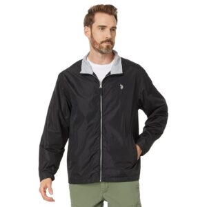 U.S. POLO ASSN. USPA Basic Windbreaker Small Pony (Black) Men's Clothing