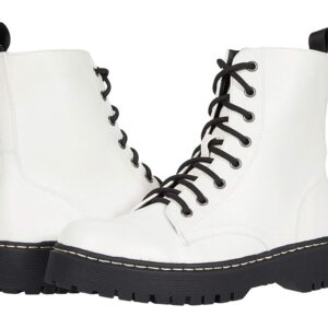 UNIONBAY Hayden (White PU) Women's Dress Lace-up Boots