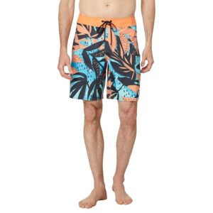 Volcom Waterside Floral Stoney 19 (Tigerlily) Men's Swimwear Sets
