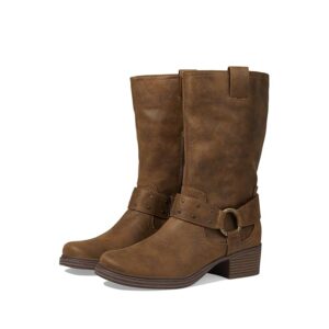 ZODIAC Jolie-Moto (Brown Fabric) Women's Boots
