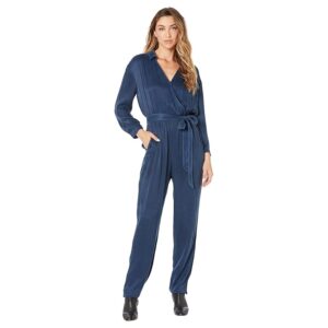 bella dahl Wrap Front Jumpsuit (Navy/Ink) Women's Jumpsuit & Rompers One Piece