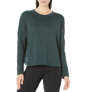 girlfriend collective Reset Long Sleeve Tee (Moss) Women's Clothing