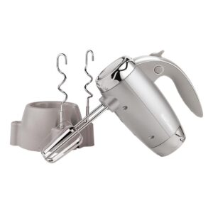 7-Speed Silver Hand Mixer with Stand