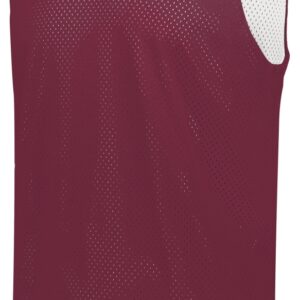 ASI 161.380.XL Adult Tricot Mesh 2.0 Reversible Jersey, Maroon & White - Extra Large