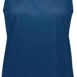 Ladies Tricot Mesh Reversible 2.0 Jersey, Navy & White - Extra Small