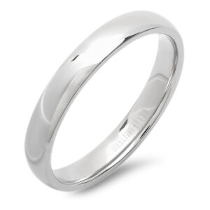 Mens Stainless Steel Plain Band Ring- Size - 13
