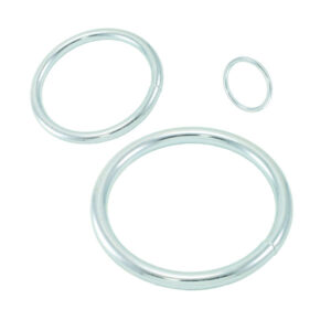 0.134 x 0.75 in. Round Steel Rings, Bronze - Pack of 20