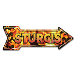 10 x 30 in. Indoor & Outdoor Decor Direction Sticker Vinyl Wall Decals - Sturgis - 24 in.