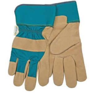 105854 Womens Pigskin Gloves, Golden - Medium