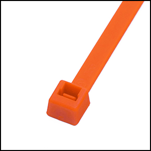 14 in. Orange Cable Tie, 50 lbs - Pack of 100