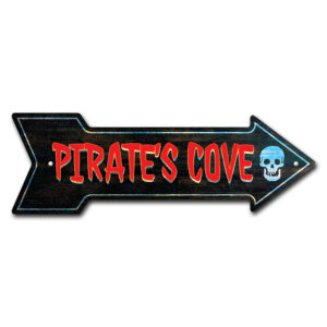 18 in. Pirates Cove Arrow Sign