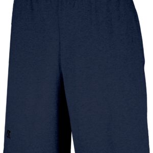 25843M.YP1.XL Adult Basic Cotton Pocket Shorts, Navy - Extra Large