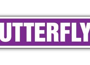 4 x 18 in. Butterfly Street Sign - New Xing Gardener Monarch Net