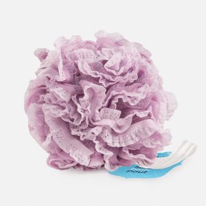 486552 Vintage Lace Bath Pouf for Unisex - Mauve