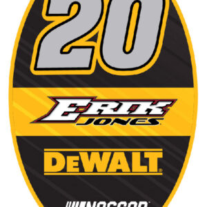 5 x 6 in. Erik Jones No.20 Oval Magnet - Pack of 2