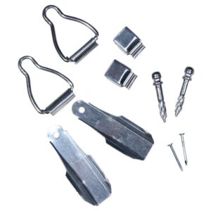 5046120 0.438 x 2.25 in. Window Frame Fasteners - Mill Silver - Aluminum - Pack of 10