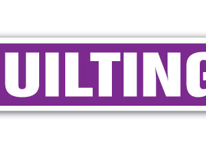 6 x 24 in. Quilting Street Sign - Bee Quilt Hobby Sewing Quilts